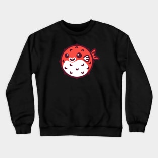 Blowfish Red on Black Crewneck Sweatshirt